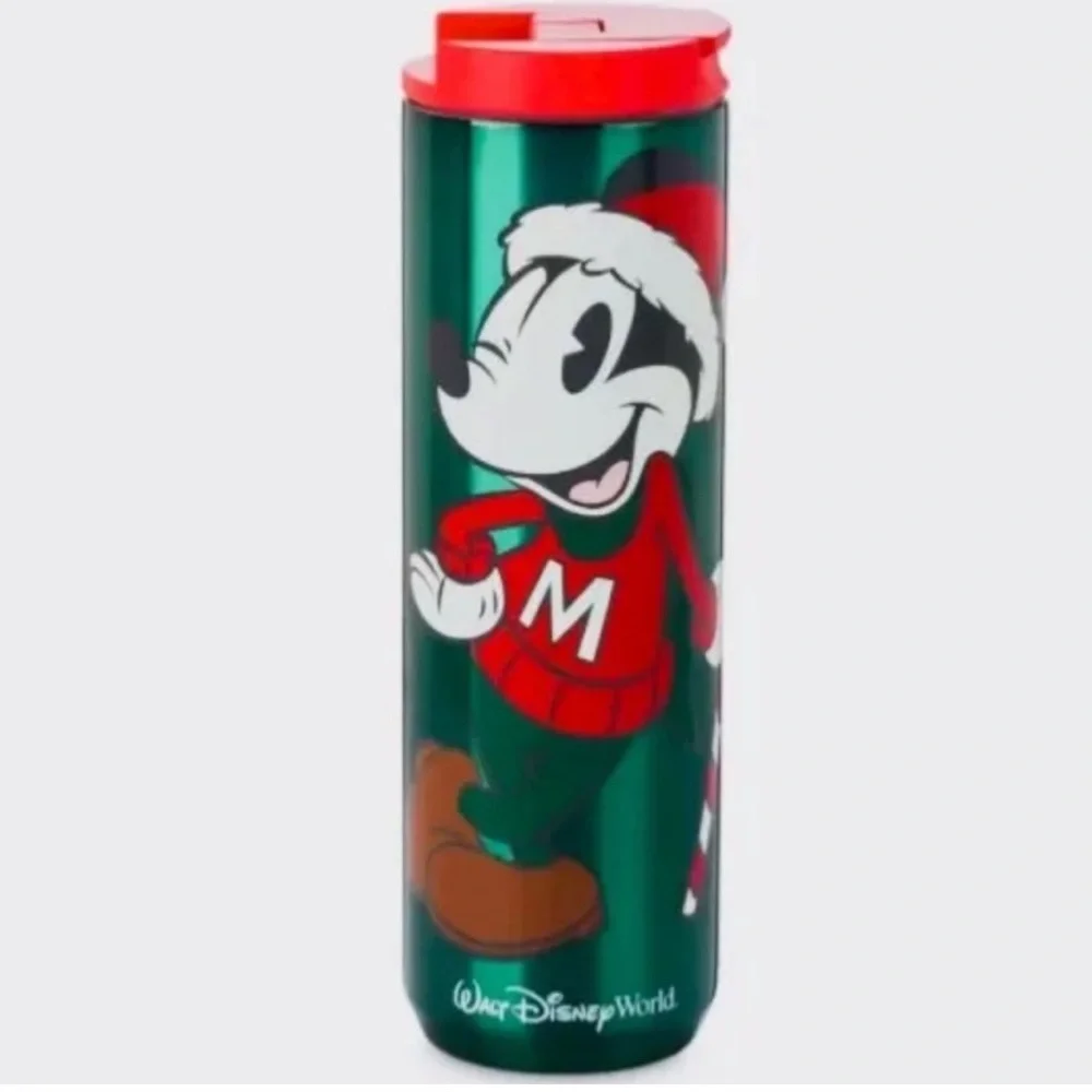 Walt Disney World‎ Starbucks Holiday Mickey Stainless Steel Tumbler.